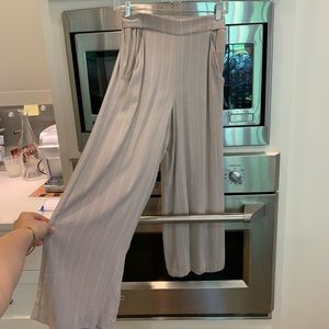 Taupe Wilfred Striped Pants